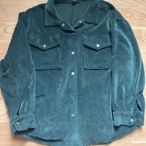 Wild Fable Teal Corduroy Utility Jacket